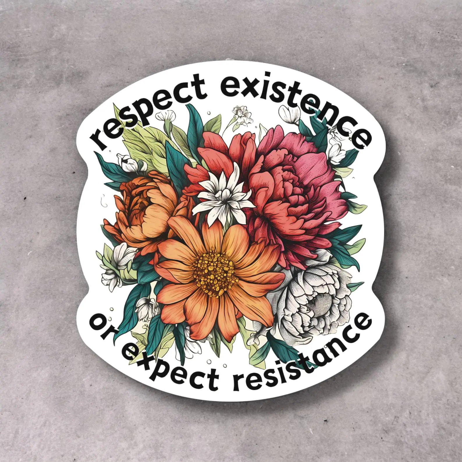 Progressive Activist Stickers: Resist, Feminist, Social Justice, Liberal, Equality, Human Rights Sticker