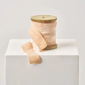 Dusty Pink Velvet Lux Ribbon - Available in Spool or 3yd Cut
