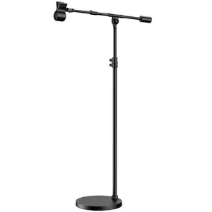 InnoGear Mic Stand, Max Height 82.28" Microphone Stand Floor Detachable Boom Mic Arm Stands with Weighted Base for Blue Yeti HyperX QuadCast Shure SM58 Samson Q2U Fifine K669B Singing Stage