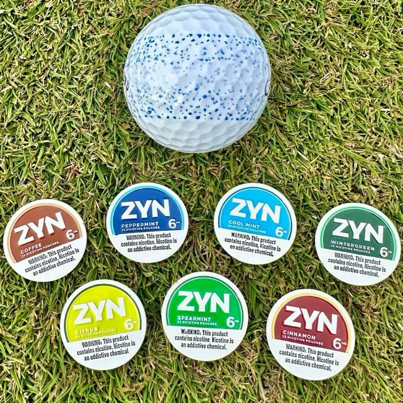 Zyn Golf Ball Markers - Upperdecky Magnetic Ball Markers - Cool Mint, Peppermint, Spearmint, Wintergreen, Citrus, Coffee & Cinnamon
