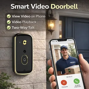 X10 Smart Video Doorbell with Two-Way Talk View Video on Phone Playback Secure Home Surveillance