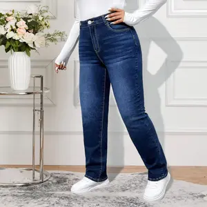 Women's Mid-Rise Washed Jeans, Casual Skinny Pencil Pants, Fashionable Tapered Leg Pants, Four-Season Bootcut Pants Suitable For Everyday Wear, Outdoor Activities, Travel, And Commuting