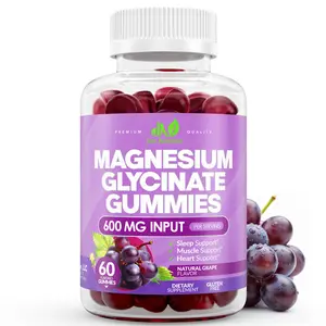 Just Magnesium Glycinate 600mg Gummies - Natural Grape Flavor - 60 Count | Support for Sleep, Immunity, Heart, Bones, Nerves, Digestion - Maximum Absorption - Gluten-Free, 100% Vegetarian