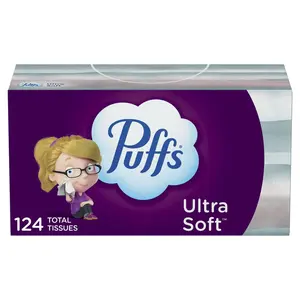 Puffs Ultra Soft And Strong Facial Family Tissues, 124 Ea