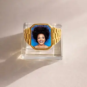 Jill Scott Tribute Ring Gold-tone Signet Style Ring Inspired by Lauryn Hill’s Music for Self-Love and Healing Smooth Polished Finish Lightweight Comfortable Everyday Wear Statement Piece