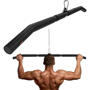 40'' LAT Pulldown Bar Attachment for Pulley  Machine, Full-Length Non-Slip Grip, LAT Pull Down Bar Accessories for Gym, Strength Workout