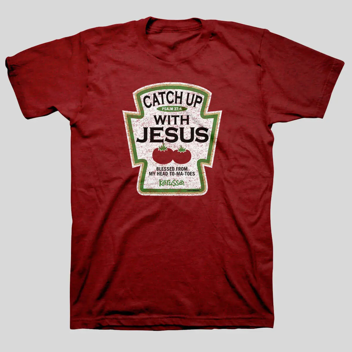 Kerusso Men's Christian Top - Classic Tshirt with Antique Cherry Hem, Comfortable Casual Menswear