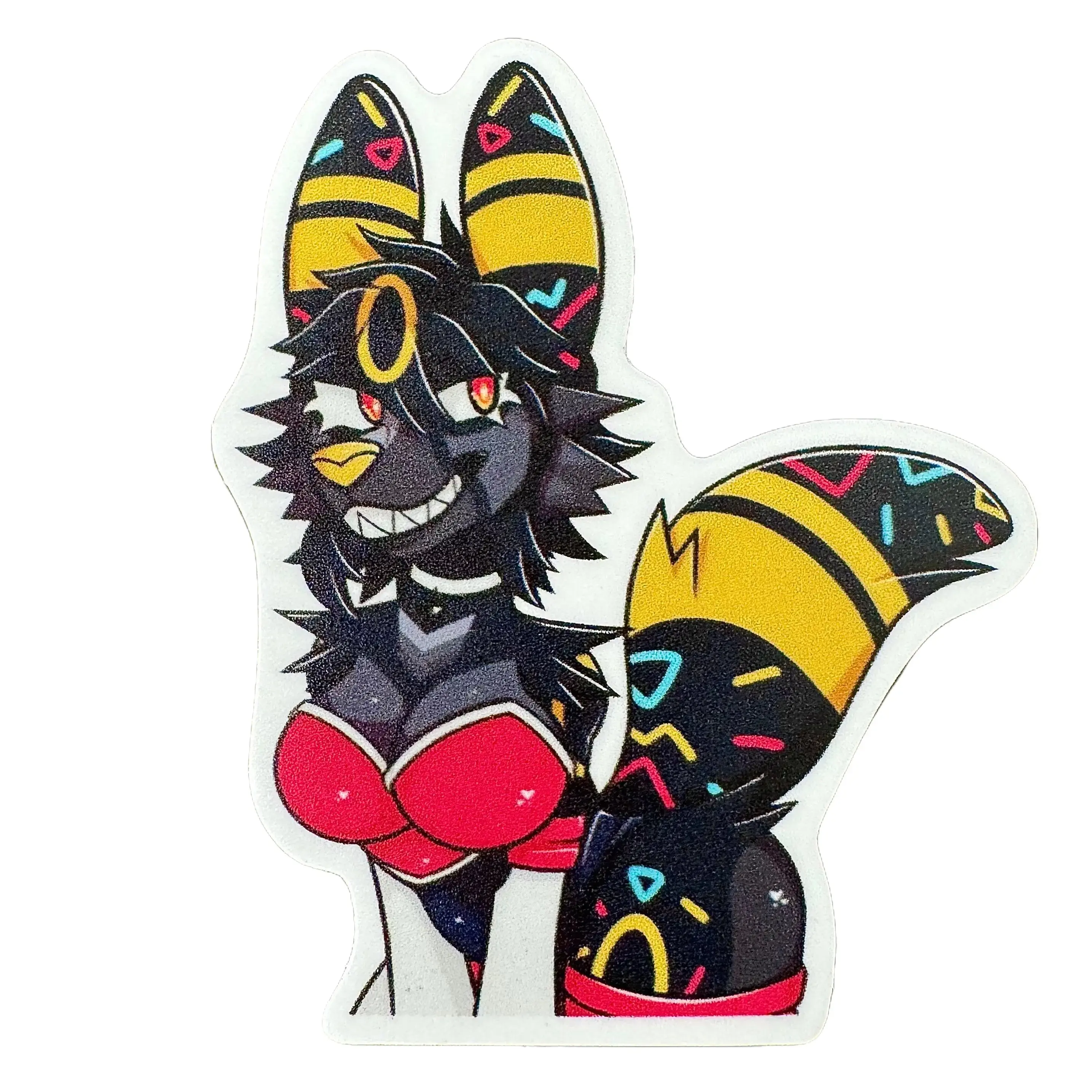 Sombra Umbreon Furry Fursona Cosplay Rouge Vinyl Sticker