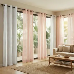 6-Panels 34x84 Inches 2 pcs are made of blackout fabric with wave-like silver floral pattern, while the other 4pcs are plain wide-gored cotton fabric. High-end,sheer，woven，rod，pocket，curtains RT01+FT2503,summervibes