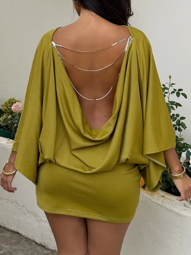 Plunge neckline party dress - TikTok Shop Plunge neckline party dress - TikTok Shop