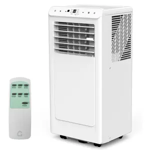 8,000 BTU Portable Air Conditioner, 4-In-1 Portable AC Units for Rooms with Fan, Dehumidifier, Cools Up to 350 Sq.Ft. Room Air Conditioner, Remote, Auto Swing, Quite Opration, Timer, White Top