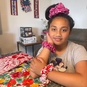 Jumbo size Scrunchies, Classic size scrunchies and Mini scrunchies, Colorful, Cotton, Homemade, Everday wear, Tame the hair Cotton Cotton Metal Coating Daily