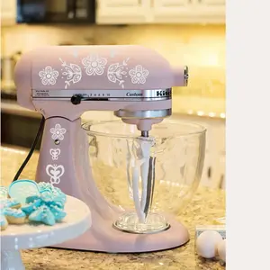 Vintage Pyrex Butterfly Gold KitchenAid Mixer Vinyl Decal Set Two Sided