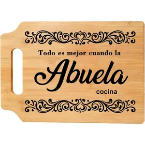 Cutting Board Gift - Kitchen Wall or Counter Decor, Mother's Day, Christmas & Birthday Gifts from Grandkids