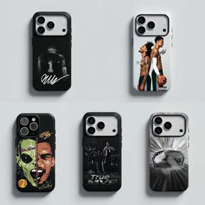 Graphic W-Wembbyy Basketball Phone Case, Case for iPhone 17 Pro Max 16 15 14 13 12 11, Samsung S25 S24 S23 S22 S21, Tough Phone Case, Gift for fan