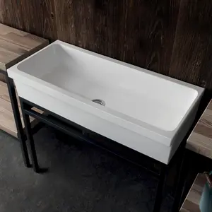 35 Inch Fireclay Reversible Apron Farmhouse Utility Sink - White