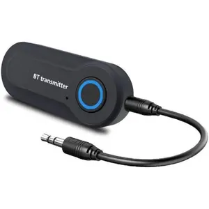 Portable Bluetooth 5.0 Transmitter Adapter, 3.5mm & RCA Wireless Stereo Audio Transmitter for TV Car Headphones Speaker Airplane