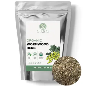 Wormwood Herb, USDA Certified Organic, Cut & Sifted