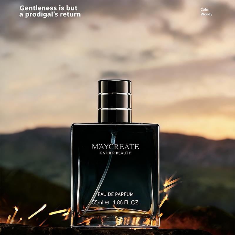 M'AYCREATE Men's Eau De Toilette 55ml Azure Sea Salt Freshness Knight Woodsy Deep Scent Long Lasting Marine Classic Fragrance with Lemon Cedarwood Notes Ideal for Spring Summer Outings