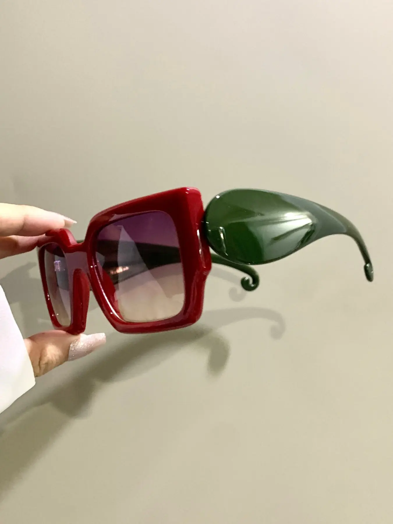 Fashionable Trendy Decorative Square Glasses, Square Sunnies, Novelty Wide Frame Legs Bohemian Style Eyeglasses for Men and Women, PC Frame, Stylish Glasses