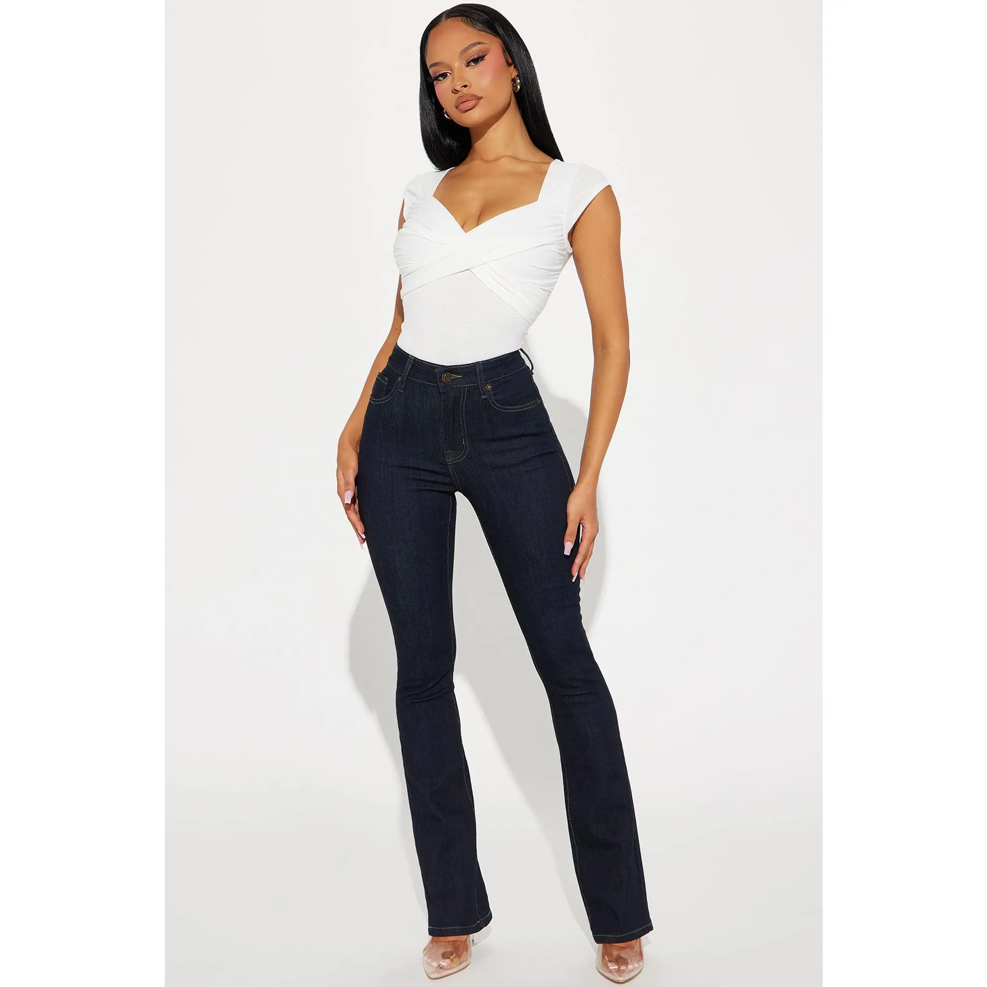 Amaya Sculpting Stretch Bootcut Jeans - Dark Wash