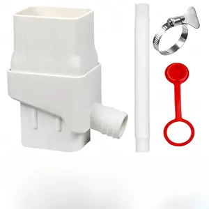 Rainwater Collector System, Universal Downspout Water Diverter with 50in Hose, Rain Barrel Gutter Diverter Kit, Outdoor Lawn & Garden Watering Kit