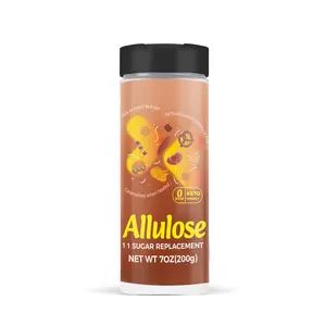 Lesweet Allulose Sweetener with Monk Fruit Extract(7 oz), 1:1 Sugar Substitute, No Erythritol, Low Calorie Granulated Sweetener for Baking, Cooking & Coffee, Sugar Free, Keto Friendly