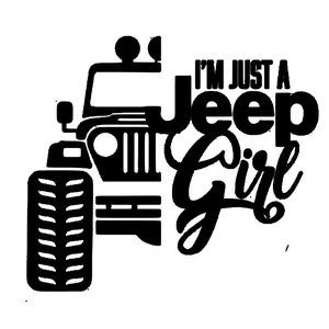 Just a Jeep Girl Decal - Personalize and Promote with Permanent Vinyl