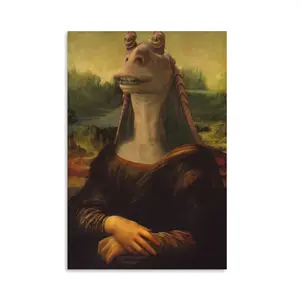 NoT The Mona Meesa Trendy Funny Wall Art Poster Home Decor Unique Artwork for Modern Interiors