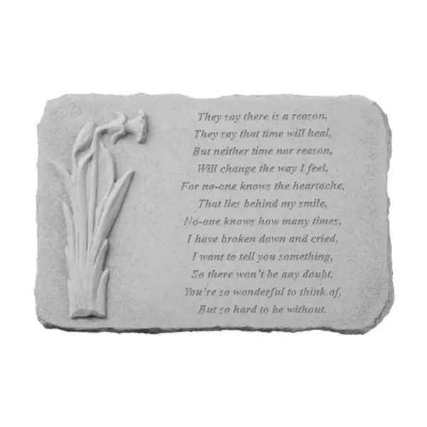 212 MAIN Kayberry 7572 Cast Stone Weatherproof Signs, Festive Decor for Home & Party, Size 15x10 Decorative Accent