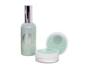 PiperBlue Organic Makeup Setting Spray & Powder Multi-Pack Duo - 100% Natural Certified Organic Clay Formula, Hydrating, Smooths Skin for Flawless, Ageless Radiant Adults' Skin