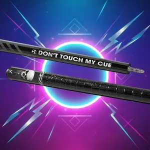 EVO Punisher Outlaw Pool Cue — Synthetic Leather Wrap, Glass Fiber Precision Shaft, Hybrid Pro Taper, 12.5 mm TIME 3 Tip, 3/8-10 Stainless Joint, 19–19.5 oz