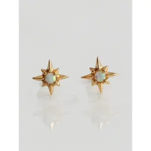 Opal star studs