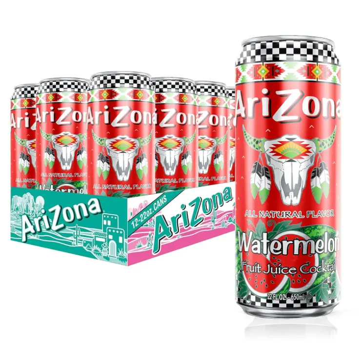 AriZona Watermelon | Fruit Juice Cocktail | 22 Fl Oz (12 Pack)