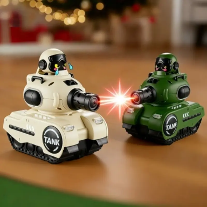 Remote Control Battle Tanks Set, 2 Pieces, Ages 6-10, Boys & Girls, Home Play, Parent-Child Interaction, Birthday Party Gift