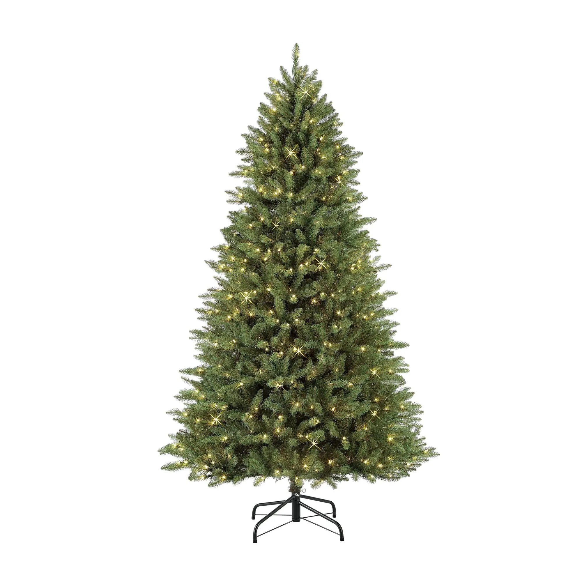 Puleo 7.5' Pre-Lit Fraser Fir Artificial Christ mas Tree