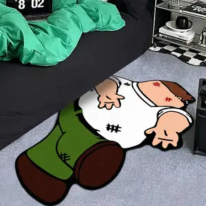 Cartoon Character Pattern Floor Mat, 1 Count Non-slip Soft Floor Carpet, Decorative Area Rug for Home Living Room Bedroom, Home Decor, Fluffy Rug