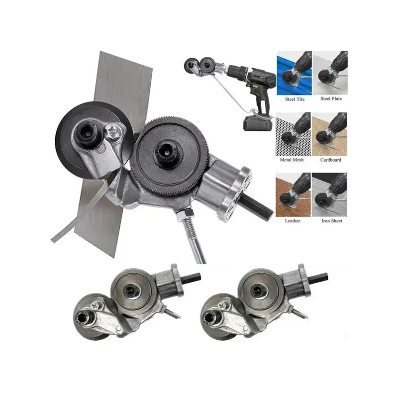 New ! 1PACKS Electric Drill Shears Plate CutterAttachment Sheet Cutter Nibbler wire twister tool Magnetic Impact Nut Driver Set portable stainless steel wire  pliers specialty hand tool gear  wrench car auto oil seal