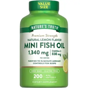 Mini Omega 3 Fish Oil 1300 mg | Lemon Flavor