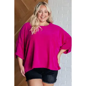 Pink Thoughts Chenille Blouse