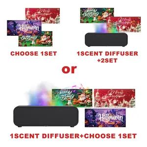 Halloween Christmas Essential Oils Diffuser Set, Alcohol-Free Long-Lasting Scent, Home Decor Gift Box, Multi-Purpose Aromatherapy Oils