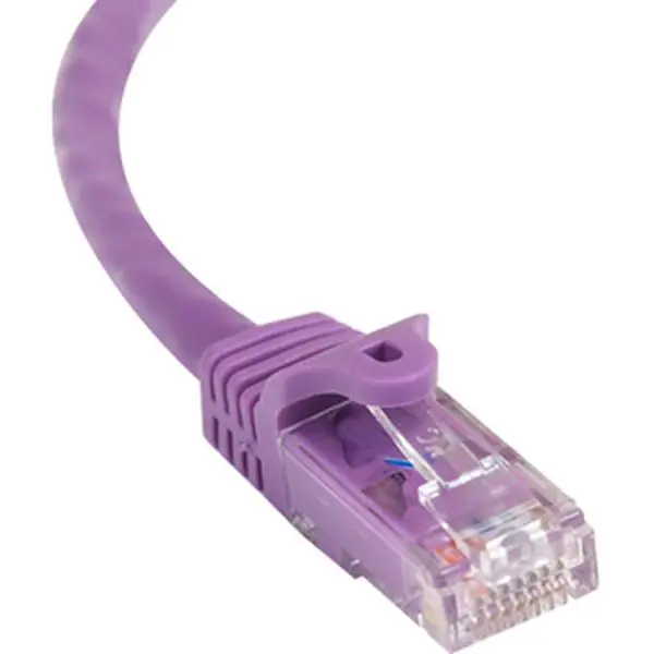 StarTech 100FT Purple Snagless CAT6 Ethernet Cable - 24 Gauge Insulated Copper Wire, UL Listed, 48V Compatible for Computers, Office Network Components, Long Ethernet Cable Network Transceivers, Power Over Ethernet