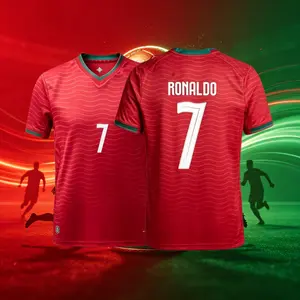 2026 Portugal National Home Away 7# Cristiano Ronaldo Short And Long Sleeve Soccer Jersey Fans Version Breathable