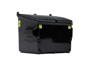 Refuse Trash Bin Black 1:34 Diecast Model - First Gear 90-0533