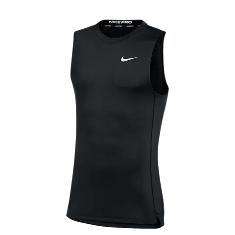 Nike Men's Pro Fitted Sleeveless Sports Shirt - Lightweight Dri-FIT Polyester Athletic Tops, Activewear Fitness Workout Sporty Vest, Quick Dry Workout Vests for Gym, Breathable, High-Heat Areas At The Back And Sides, No Closure, Sports Tank Top