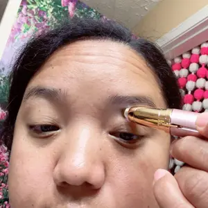 Facial & Eyebrow  Rechargeable Hair Remover for Women ,For Face Eyebrows Lips Trimmer with Light,Painless Electric Hair Removal Comfort rose gold Eyebrow Trimmer, Eyebrow Shaper