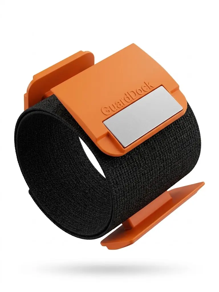 GuardDock - Universal Wrist Mounted Clipper Guard Holder for Barbers