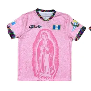 GUATE Virgen de Guadalupe Jersey (Bubblegum Pink and Light Blue)