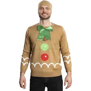I Am Gingerbread Man Ugly Christmas Sweater and Hat Set