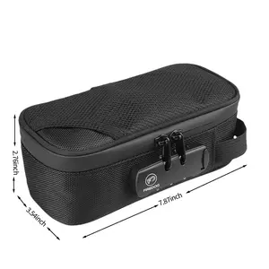 Smell Proof Bag with Combination Lock, Sealed Storage Bag, Multifunctional Portable Organizer, Waterproof Travel Tool Bag